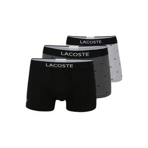 LACOSTE Boxerky 'Trunks'  modrá / šedá / černá