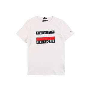 TOMMY HILFIGER Tričko  bílá / červená / modrá