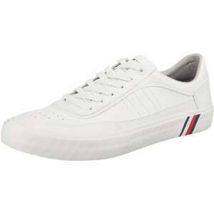 TOMMY HILFIGER Sneaker 'CORPORATE PREMIUM'  bílá / červená / tmavě modrá