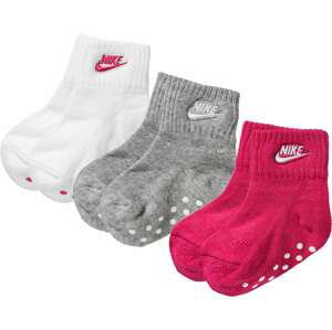 Nike Sportswear Ponožky  šedá / pink / bílá
