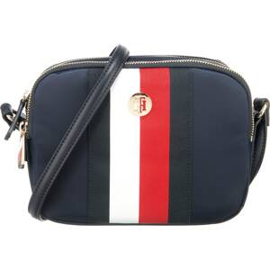 TOMMY HILFIGER Taška přes rameno 'Poppy'  tmavě modrá / jasně červená / bílá