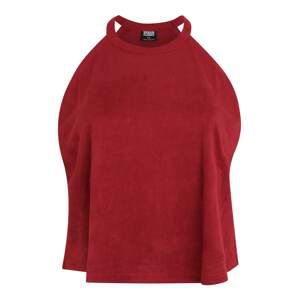 Urban Classics Top 'Ladies Peached Rib Neckholder'  burgundská červeň