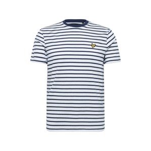 Lyle & Scott Tričko 'Breton'  bílá / námořnická modř