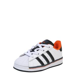 ADIDAS ORIGINALS Tenisky 'SUPERSTAR EL I'  bílá / černá / oranžová