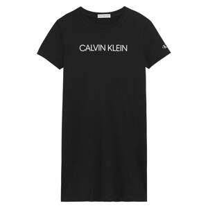 Calvin Klein Jeans Šaty  bílá / černá