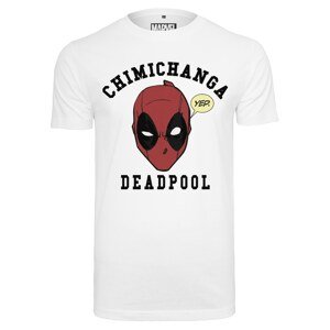 Mister Tee Tričko 'Deadpool Chimichanga'  bílá / červená / černá