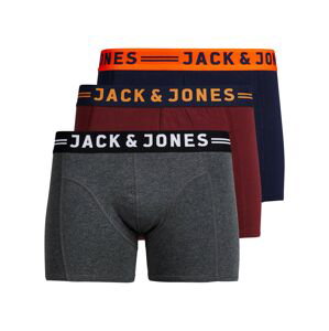 Jack & Jones Junior Spodní prádlo  šedý melír / modrá / tmavě červená