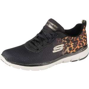 SKECHERS Tenisky  černá / oranžová