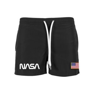 Mister Tee Plavecké šortky 'NASA'  černá