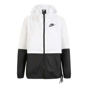 Nike Sportswear Přechodná bunda 'Woven'  černá / bílá