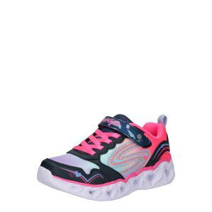 SKECHERS Tenisky 'HEART LIGHTS - LOVE SPARK'  šedá / modrá / pink