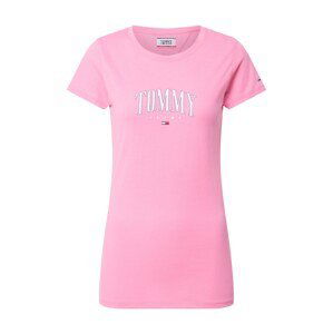 Tommy Jeans Tričko 'TJW TOMMY SCRIPT TEE'  růžová