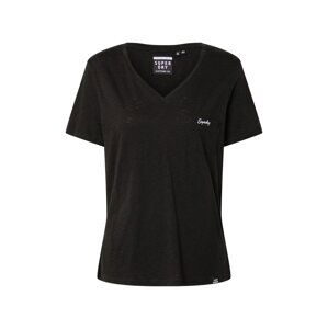 Superdry Tričko 'OL ESSENTIAL VEE TEE'  černá