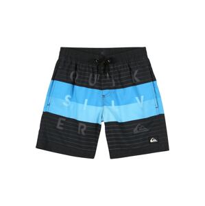 QUIKSILVER Plavecké šortky 'Volley'  černá / světlemodrá