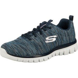 SKECHERS Tenisky 'Graceful Twisted Fortune'  noční modrá / chladná modrá / bílá