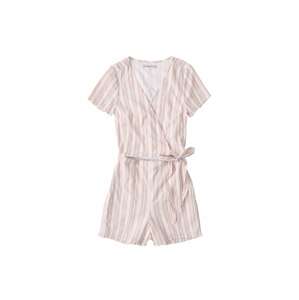 Abercrombie & Fitch Overal 'WRAP ROMPER'  broskvová