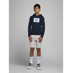 Jack & Jones Junior Kalhoty  šedý melír / černá