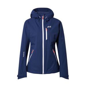 JACK WOLFSKIN Outdoorová bunda 'EAGLE PEAK JACKET W'  noční modrá / bílá / tmavě červená