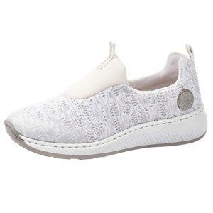 RIEKER Slip on boty 'N5595'  bílá / šedá