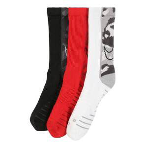 NIKE Sportovní ponožky 'Everyday Max'  červená / černá / bílá