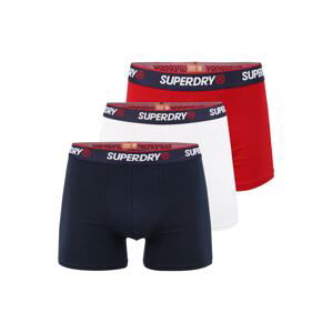 Superdry Boxerky  červená / bílá / námořnická modř / černá