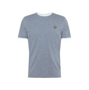 Lyle & Scott Tričko  šedá / bílá