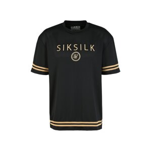 SikSilk Tričko  zlatá / černá