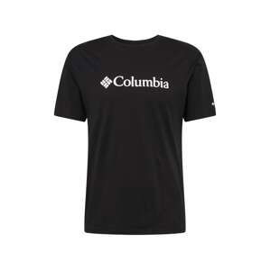 COLUMBIA Tričko  černá / bílá