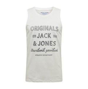 JACK & JONES Tričko 'JORPANAMA TANK TOP'  bílá / přírodní bílá