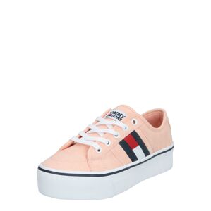 Tommy Jeans Tenisky 'FLATFORM FLAG SNEAKER'  růžová / bílá