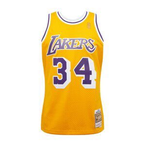 Mitchell & Ness Tričko 'LA LAKERS - NBA SWINGMAN'  žlutá / fialová