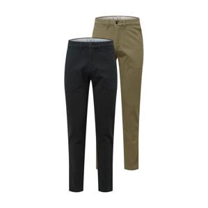 JACK & JONES Chino kalhoty 'Marco'  černá / olivová