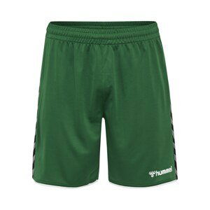 Hummel Sportovní kalhoty  čedičová šedá / trávově zelená / černá