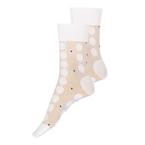 Swedish Stockings Ponožky 'Viola Dot Socks Black'  bílá