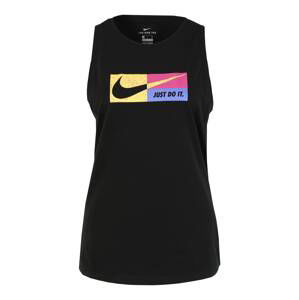 NIKE Sportovní top 'Icon Clash'  černá / pink / fialová