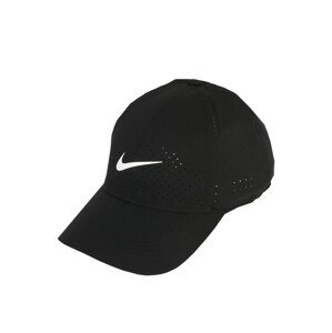 NIKE Sportovní kšiltovka 'AERO'  černá / bílá