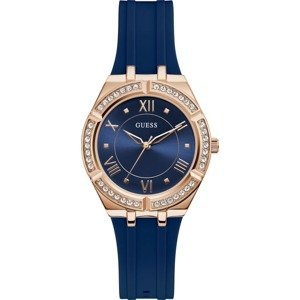 GUESS Analogové hodinky 'Cosmo GW0034L4'  růžově zlatá / modrá