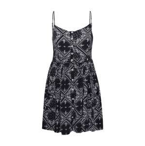 Superdry Letní šaty 'Amelie'  černá / bílá