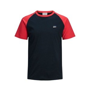 JACK & JONES Tričko  grenadina / noční modrá