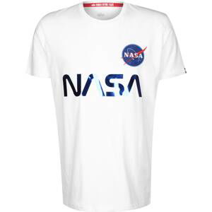 ALPHA INDUSTRIES Tričko 'NASA'  modrá / červená / bílá