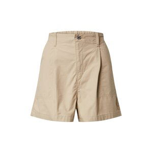 LEVI'S Kalhoty se sklady v pase 'PLEATED UTILITY SHORT'  béžová