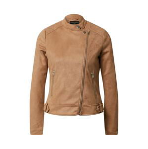 Dorothy Perkins Lederjacke 'Tan Suedette Collarless Jacket'  hnědá