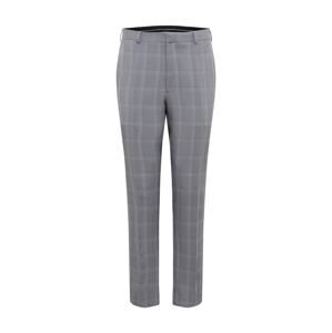 BURTON MENSWEAR LONDON Chino kalhoty 'LIGHT GREY GRAPHIC CHECK'  šedá