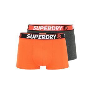 Superdry Boxerky  oranžová / tmavě šedá