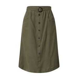 ONLY Sukně 'ONLBECCA BELTED MIDI SKIRT WVN'  khaki