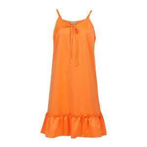 MYMO Letní šaty  svítivě oranžová
