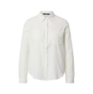 ONLY Halenka 'ONLJEANETTE L/S KNOT SHIRT WVN'  offwhite