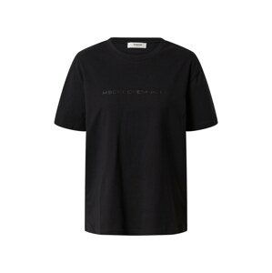 MOSS COPENHAGEN Tričko 'Liv Organic Logo Tee'  černá