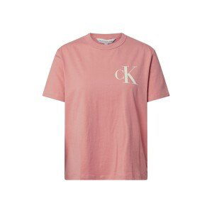 Calvin Klein Jeans Tričko 'BACK INSTITUTIONAL LOGO SLIM TEE'  starorůžová