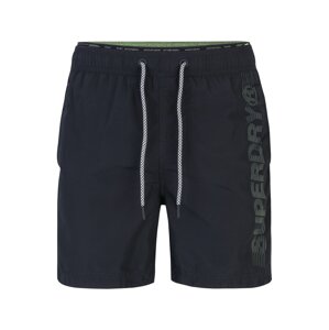 Superdry Plavecké šortky 'State Volley'  černá / šedá / tmavě šedá